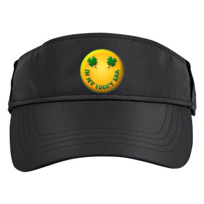 St Patricks Day In My Lucky Era Smiley Emoji Adult Drive Performance Visor