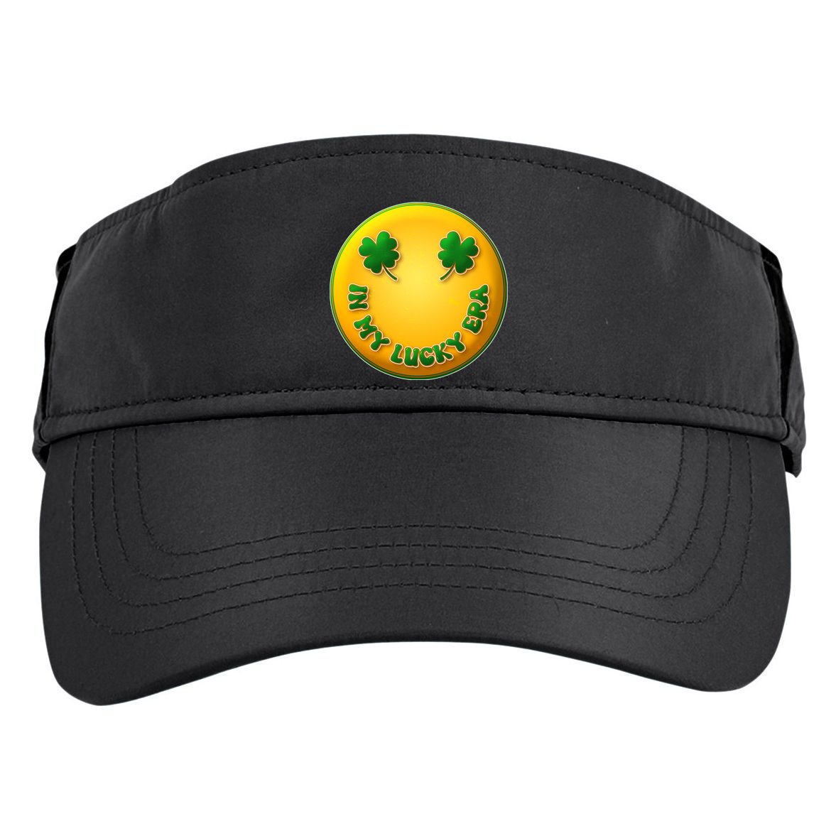 St Patricks Day In My Lucky Era Smiley Emoji Adult Drive Performance Visor