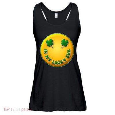 St Patricks Day In My Lucky Era Smiley Emoji Ladies Essential Flowy Tank