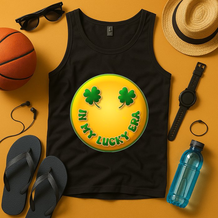 St Patricks Day In My Lucky Era Smiley Emoji Tank Top