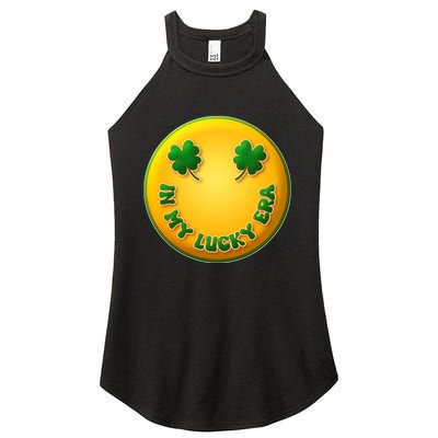 St Patricks Day In My Lucky Era Smiley Emoji Women's Perfect Tri Rocker Tank