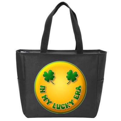 St Patricks Day In My Lucky Era Smiley Emoji Zip Tote Bag