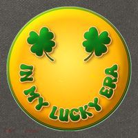 St Patricks Day In My Lucky Era Smiley Emoji Cotton Canvas Backpack