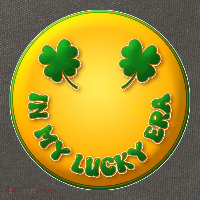 St Patricks Day In My Lucky Era Smiley Emoji Cotton Canvas Backpack