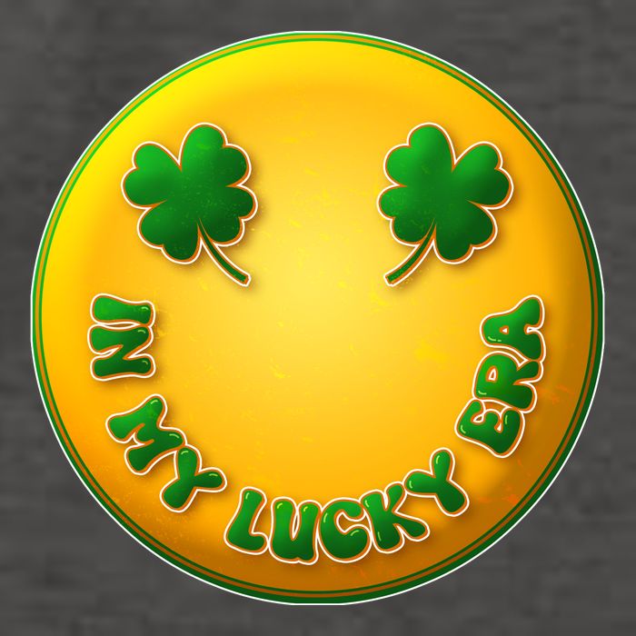 St Patricks Day In My Lucky Era Smiley Emoji Vector Backpack