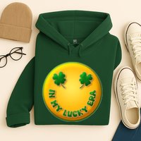 St Patricks Day In My Lucky Era Smiley Emoji Hoodie