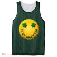 St Patricks Day In My Lucky Era Smiley Emoji Mesh Reversible Basketball Jersey Tank