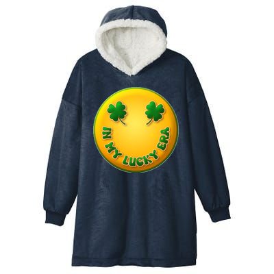 St Patricks Day In My Lucky Era Smiley Emoji Hooded Wearable Blanket