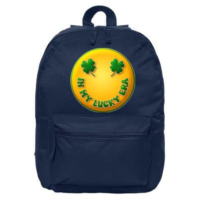 St Patricks Day In My Lucky Era Smiley Emoji 16 in Basic Backpack