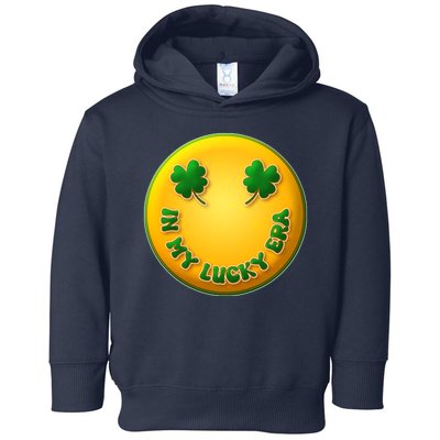 St Patricks Day In My Lucky Era Smiley Emoji Toddler Hoodie