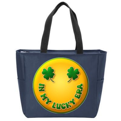 St Patricks Day In My Lucky Era Smiley Emoji Zip Tote Bag