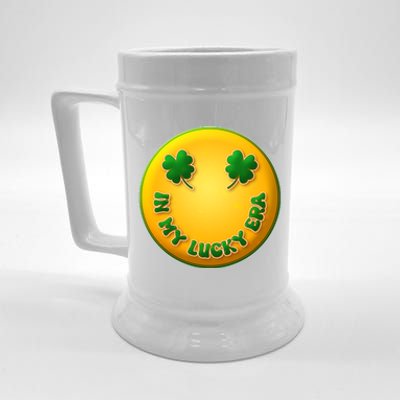 St Patricks Day In My Lucky Era Smiley Emoji Beer Stein