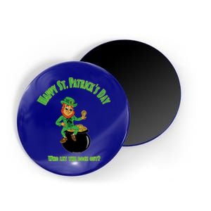 St Patricks Day Dodgecoin Leprechaun Funny Gift Magnet