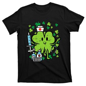 St Patricks Day Nurse Shamrock Saint Pattys Scrub T-Shirt