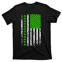 St Patricks Day American Flag Clovers T-Shirt