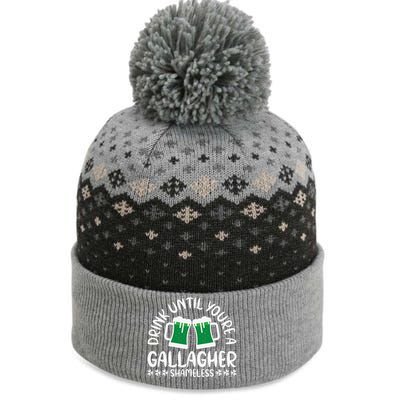 Saint Patrick's Day Funny Sarcastic Quote Gallagher Green The Baniff Cuffed Pom Beanie