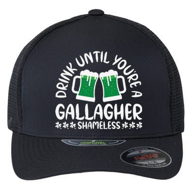 Saint Patrick's Day Funny Sarcastic Quote Gallagher Green Flexfit Unipanel Trucker Cap