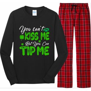 St Patricks Day Pajamas Funny Waitress Bartender Waiter Tips Gift Long Sleeve Pajama Set