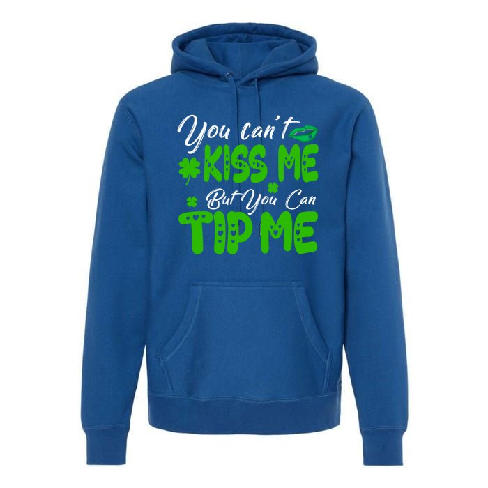 St Patricks Day Pajamas Funny Waitress Bartender Waiter Tips Gift Premium Hoodie