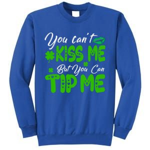 St Patricks Day Pajamas Funny Waitress Bartender Waiter Tips Gift Tall Sweatshirt