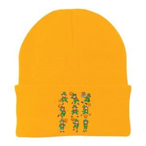 St Patricks Day Leprechaun Basketball Player Knit Cap Winter Beanie