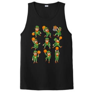 St Patricks Day Leprechaun Basketball Player PosiCharge Competitor Tank