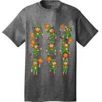 St Patricks Day Leprechaun Basketball Player T-Shirt