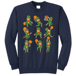 St Patricks Day Leprechaun Basketball Player Sweatshirt