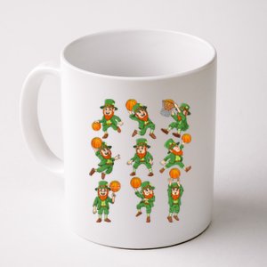 St Patricks Day Leprechaun Basketball Player Coffee Mug