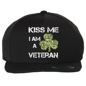 St Patricks Day Shamrock Patriotic Soldier Kiss Me Im Irish Funny Gift Wool Snapback Cap