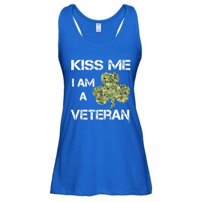 St Patricks Day Shamrock Patriotic Soldier Kiss Me Im Irish Funny Gift Ladies Essential Flowy Tank