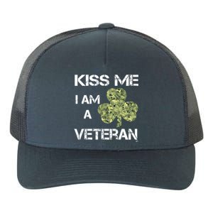 St Patricks Day Shamrock Patriotic Soldier Kiss Me Im Irish Funny Gift Yupoong Adult 5-Panel Trucker Hat