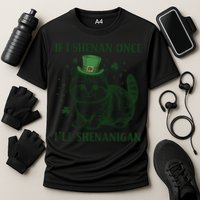 St Patricks Day If I Shenan Once I’Ll Shenanigan Funny Cat Performance Shirt