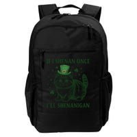 St Patricks Day If I Shenan Once I’Ll Shenanigan Funny Cat Backpack