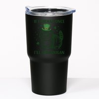 St Patricks Day If I Shenan Once I’Ll Shenanigan Funny Cat Tumbler