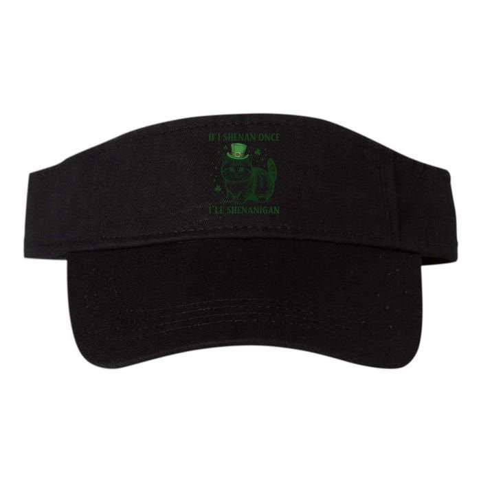 St Patricks Day If I Shenan Once I’Ll Shenanigan Funny Cat Visor