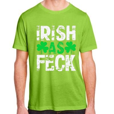 Saint Patrick's Day Lucky Irish As Feck Funny Adult ChromaSoft Performance T-Shirt