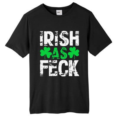 Saint Patrick's Day Lucky Irish As Feck Funny Tall Fusion ChromaSoft Performance T-Shirt