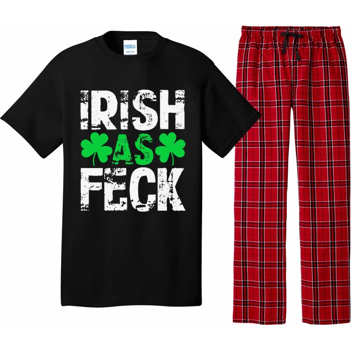 Saint Patrick's Day Lucky Irish As Feck Funny Pajama Set