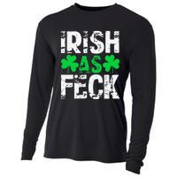 Saint Patrick's Day Lucky Irish As Feck Funny Cooling Performance Long Sleeve Crew