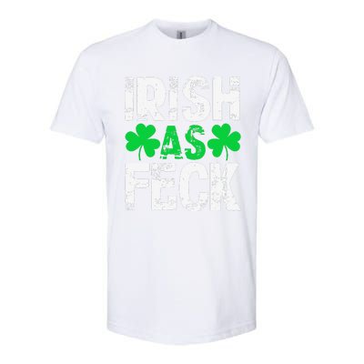 Saint Patrick's Day Lucky Irish As Feck Funny Softstyle CVC T-Shirt