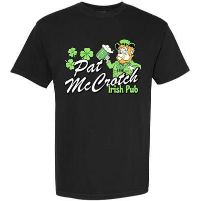 St. PattyS Day Pat Mccrotch Irish Pub Lucky Clover Garment-Dyed Heavyweight T-Shirt