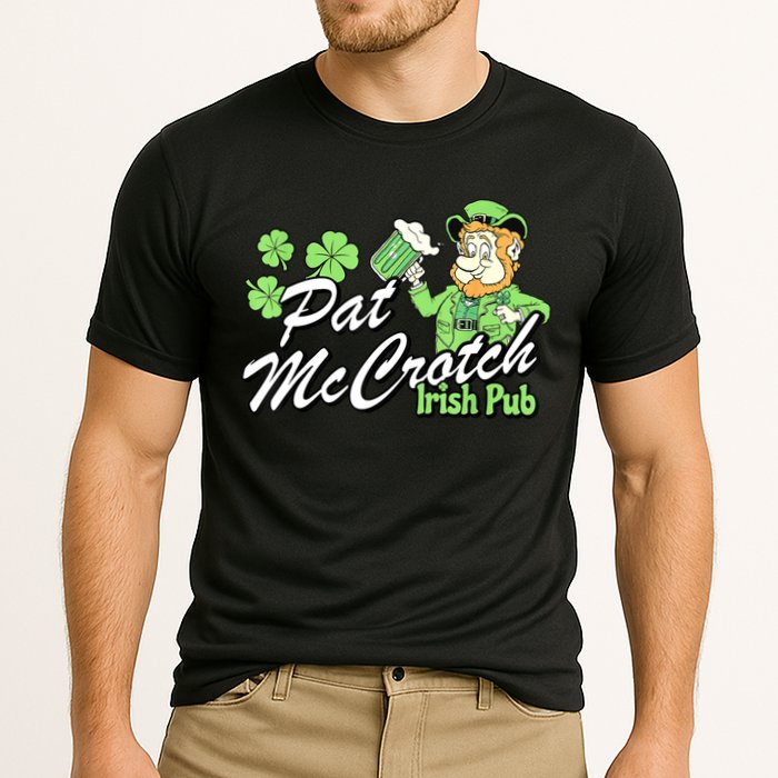 St. PattyS Day Pat Mccrotch Irish Pub Lucky Clover Performance Shirt