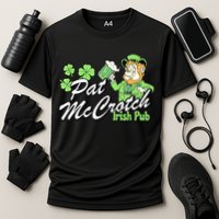 St. PattyS Day Pat Mccrotch Irish Pub Lucky Clover Performance Shirt