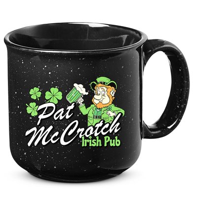 St. PattyS Day Pat Mccrotch Irish Pub Lucky Clover 15oz Campfire Ceramic Mug