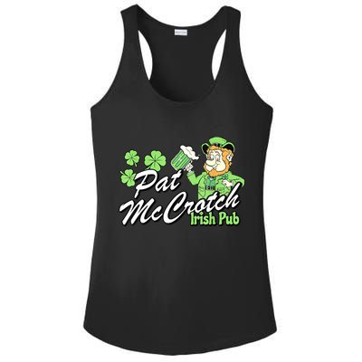 St. PattyS Day Pat Mccrotch Irish Pub Lucky Clover Ladies PosiCharge Competitor Racerback Tank