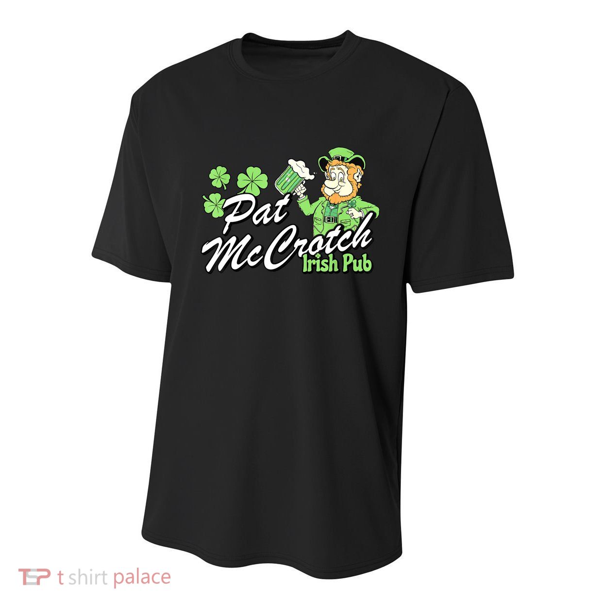 St. PattyS Day Pat Mccrotch Irish Pub Lucky Clover Youth Performance Sprint T-Shirt