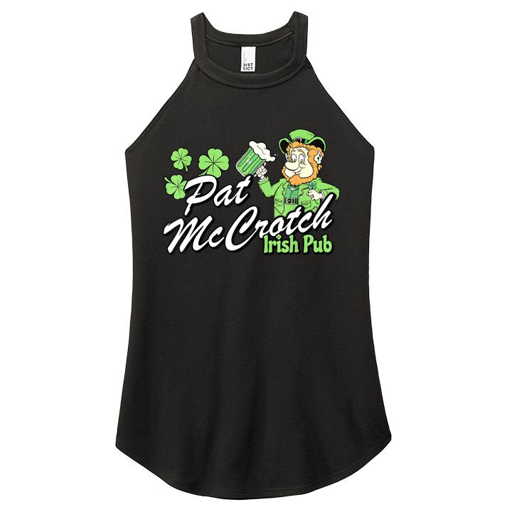 St. PattyS Day Pat Mccrotch Irish Pub Lucky Clover Women's Perfect Tri Rocker Tank