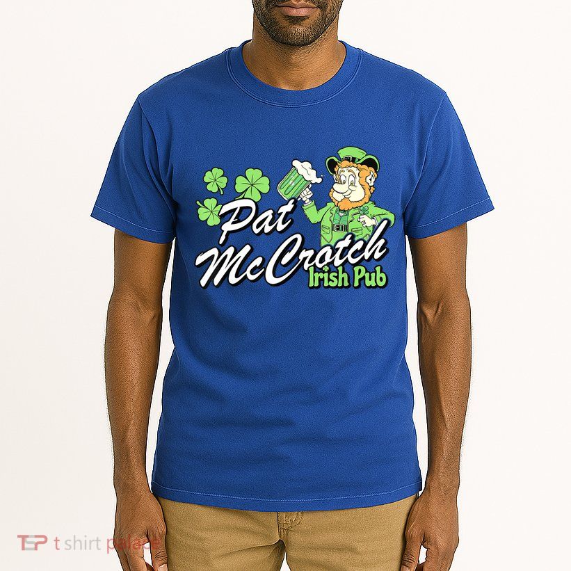 St. PattyS Day Pat Mccrotch Irish Pub Lucky Clover Tall T-Shirt