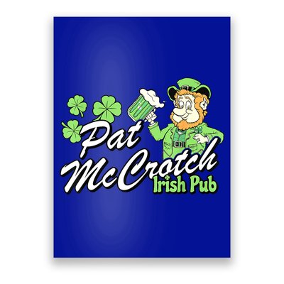 St. PattyS Day Pat Mccrotch Irish Pub Lucky Clover Poster
